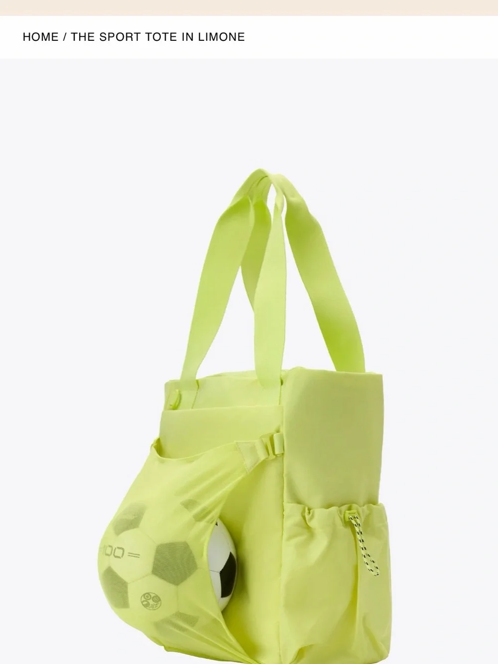 Beis The Sports Tote in Limone